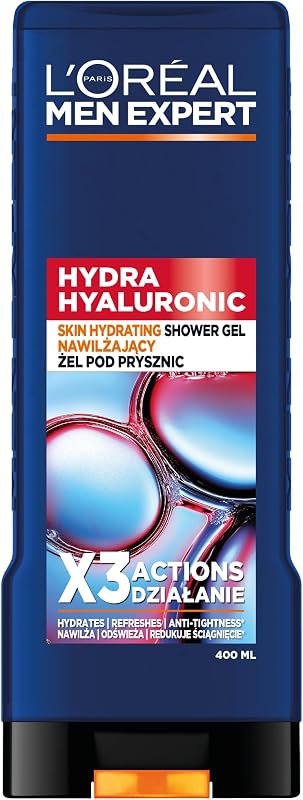 L'Oréal Paris, Men Expert HYDRA HYALURONIC, gel de ducha, 400 ml