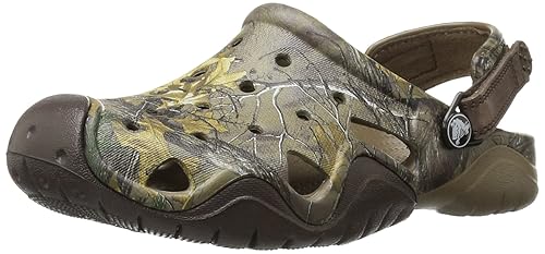 camo swiftwater crocs