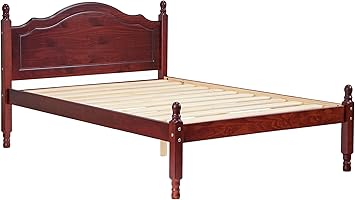 Amazon Com 100 Solid Wood Reston Panel Headboard Platform Bed By