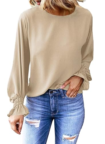Dokotoo Womens Fashion Casual Tops Fall Outfits for Women 2024