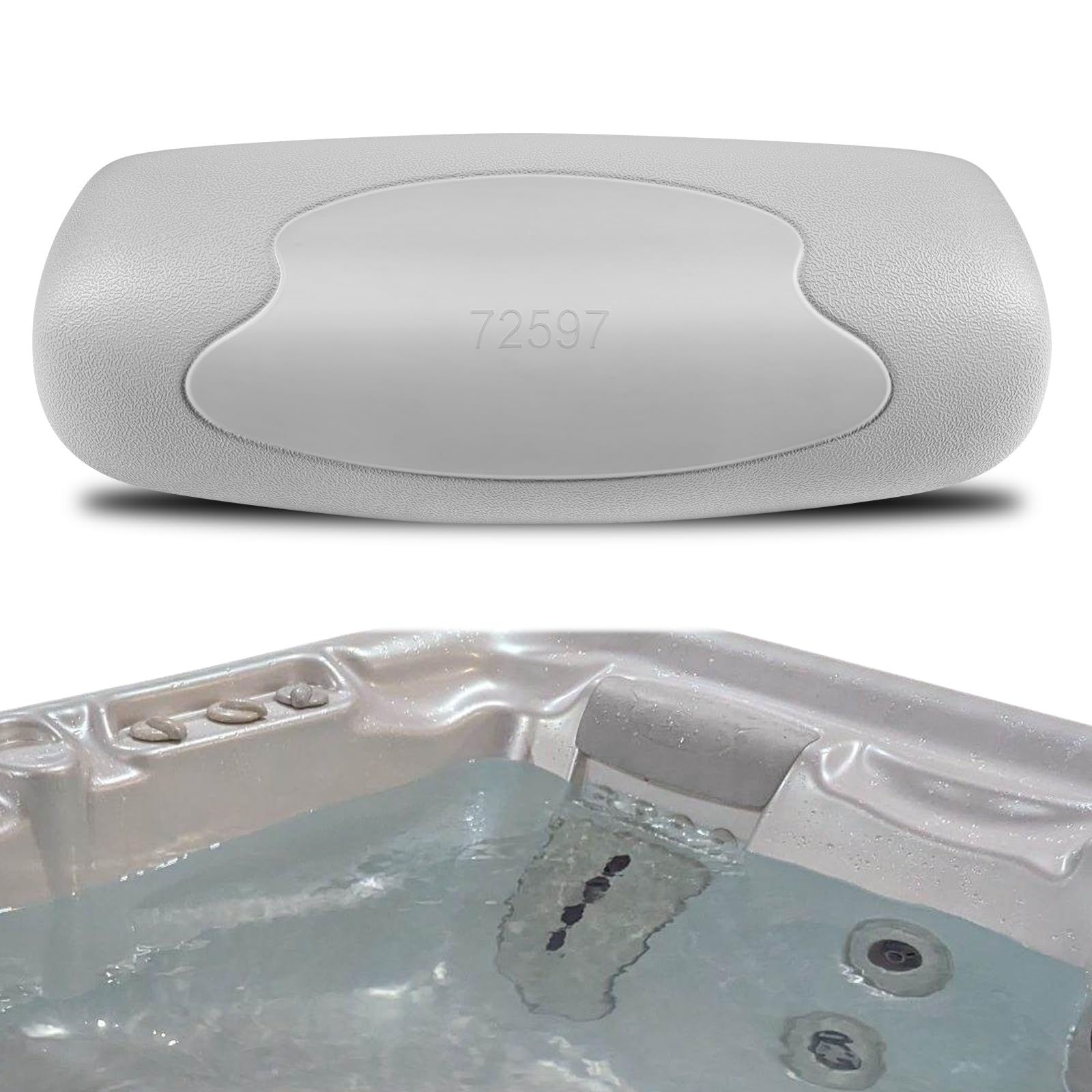 Photo 1 of 72597 72596 Spa Neck Pillow for Hot Spring Highlife Series Spas 2002-2007 Fits Aria Envoy Grandee Jetsetter & More, Hot Tub Spa Head Rest Pillows Replacement for Watkins Hot Spring Spas Pillow 73339