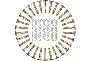 Potiarey Shear Pins and Cotter Pins Fit for MTD Snowblower - Shear Pins 30pcs and Cotter Pins 30pcs Compatible for Cub Cad et Troy Bilt Craftsman 24" 26" Snow Thrower, Replace 738-04124A 714-04040