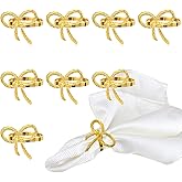 BEAVOING Pack of 18 Napkin Rings Alloy Hollow Out Flower Napkin Holder Dinning Table Napkin Ring for Dinner Parties Wedding B