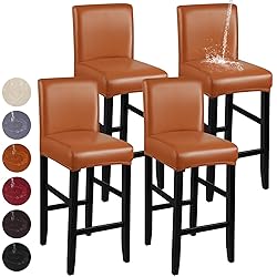 YISUN Bar Stool Covers, Stretch Waterproof PU Bar