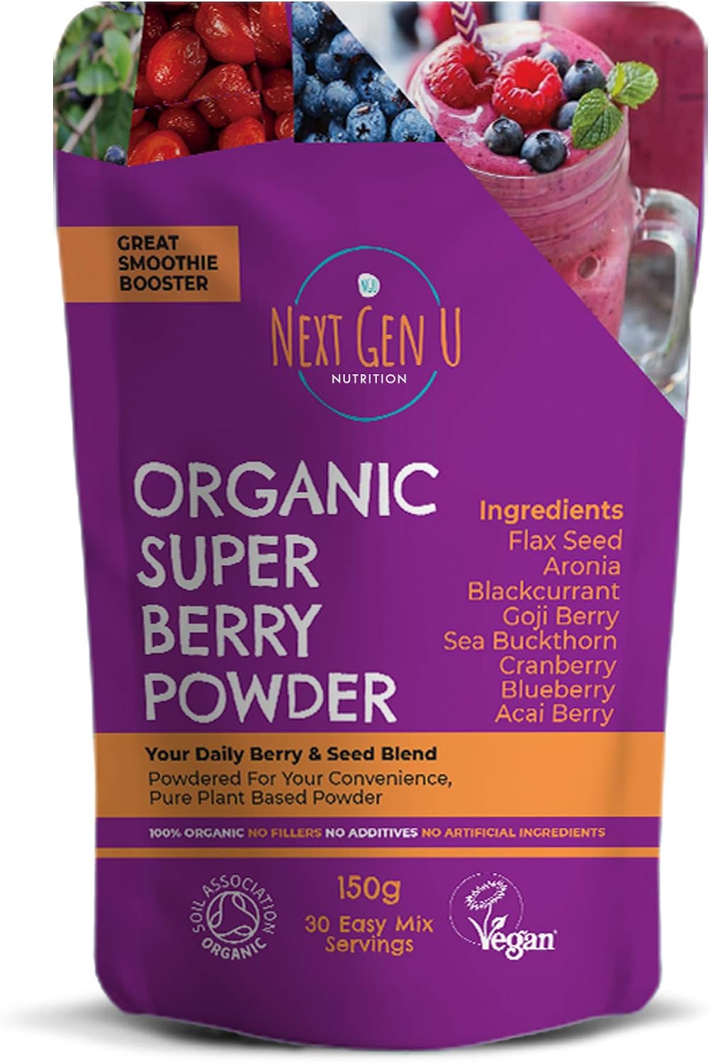 Super Berry Powder, 150g, Immune Support, Food Supplement, Superfood Berries, Smoothie Mix for Shakes