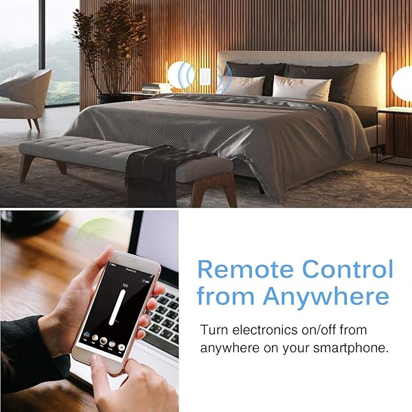 Control continuo Regulador KKmoon Wifi Smart Dimmer Switch Controlador de velocidad del ventilador compatible con Alexa Google Home con control remoto neutro de intensidad 120 V