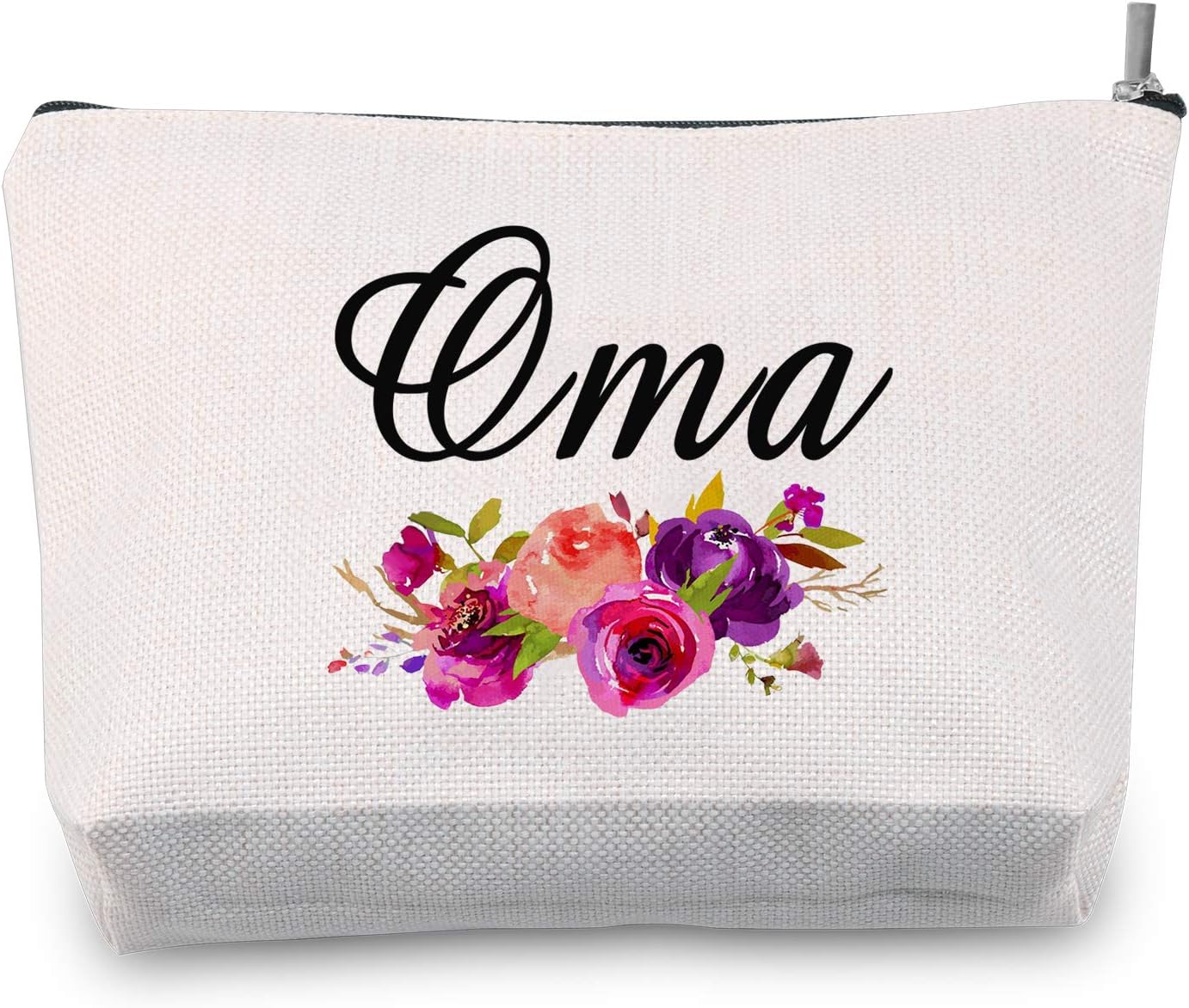 Oma Gift Oma Makeup Bag Travel Toiletry Bag Grandma Birthday Gift Mother's Day Gift for Oma (Oma Bag EU), Beige - Image 3