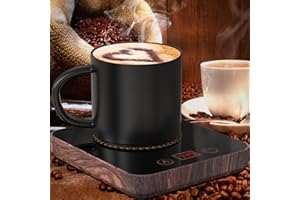 HUENLYEL Coffee Mug Warmer for Desk with Auto Shut Off, Coffee Cup Warmer for Desk with 3 Adjustable Temp. &12 Hours Timer (Christmas Coffee Gifts)
