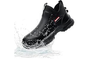 PJZHJI Non Slip Work Shoes for Men Waterproof Oil Resistant Food Service Shoes Restaurant Kitchen Chef Shoes