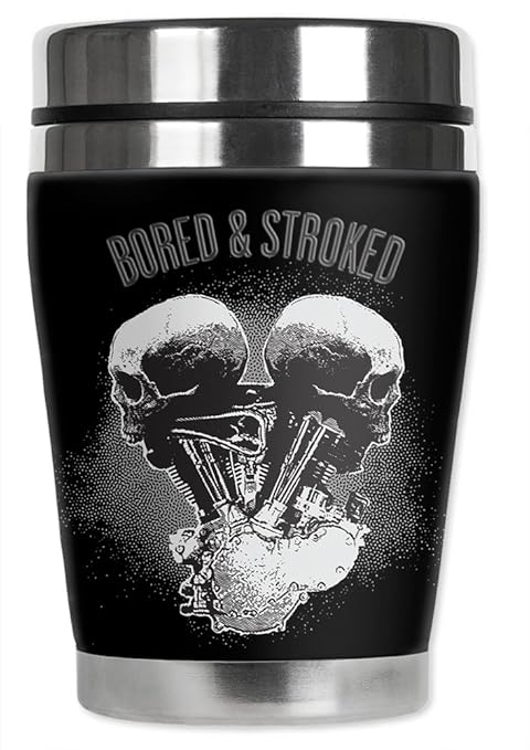 Home Kitchen Mugzie Brand 10 Ounce Mini Travel Mug With Insulated Wetsuit Cover Bored Stroked Travel Mugs Tumblers