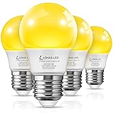 LOHAS Yellow LED Bug Light Bulbs, A15 Halloween