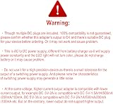 SZZKtech 12V AC DC Power Supply Adapter Charger 8 Tips 2A 24W Converter view 5
