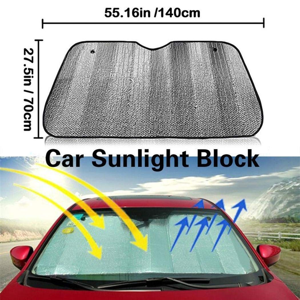 Kaimu Foldable Front Rear Windshield Car Window Sun Visors Sunshade Cover Block Windshield Sunshades