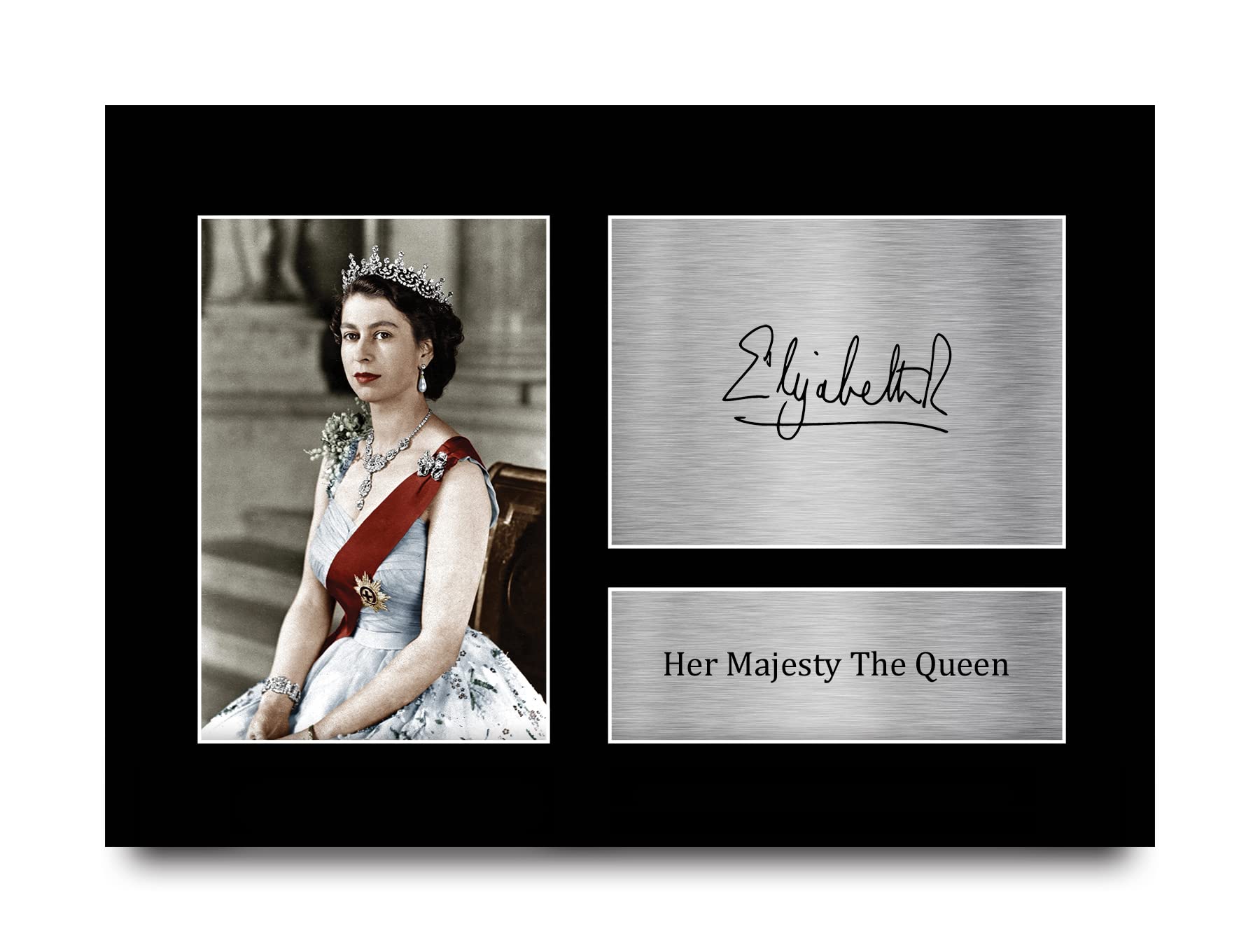 HWC Trading A4 The Queen Gifts Printed Signed Autograph Picture for Royalty Fans — image 1