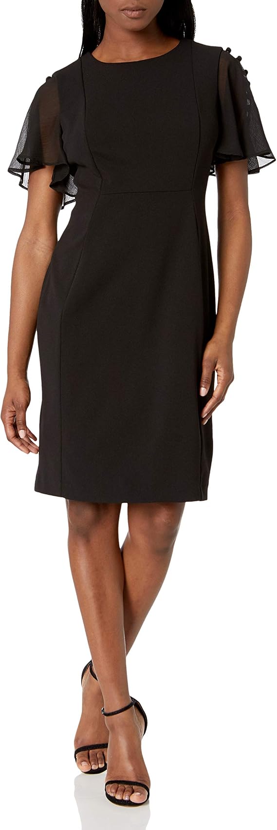 amazon flutter sleeve dress