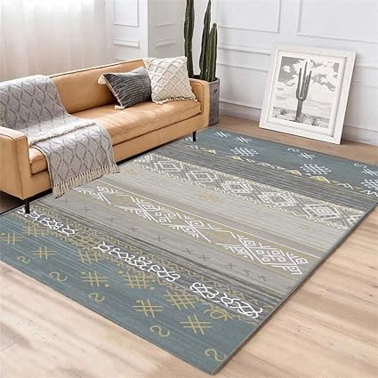 Amazon De Azhf Geometrischer Teppich Im Nordischen Stil