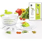 Best Rated Salad Spinner. Salad Maker. Vegetable Washer and Lettuce Crisper. Lettuce Spinner and Fruit Washing Bowl with Stra