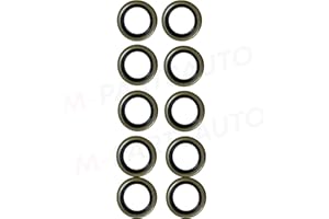 M-Parts Pack of Double Lip Grease Seals for 3,500LB Rated Trailer Axles, 2.56" O.D x 1.719 I.D x 0.5" Thick, Pack of 10 Trailer Double Lip Grease Seal GS-15