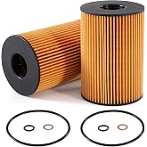 2PCS Oil Filter for BMW 530i 540i 750i X5 X6 X7, Replaces 11427583220 | Fits 550i 650i M550i M760i M850i Alpina B6 B7 B8 XB7 Models, Replaces 11427848321 11427600089 OX353/7D