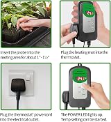 HYDGOOHO Seedling Heat Mat with Thermostat 53x25cm for Germination view 7