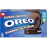 Oreo Fudge Covered Sandwich Cookies Chocolate Sandwich Cookies, 224 g, Baked in Canada