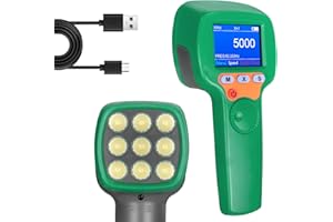 GOYERRNES Handheld Stroboscope, Strobe Light Tachometer, 60-999999 RPM/FPM with 0.001% Accuracy, Speedometer Gun for Timing Light Automotive Car Engine Gear Motor Troubleshoot