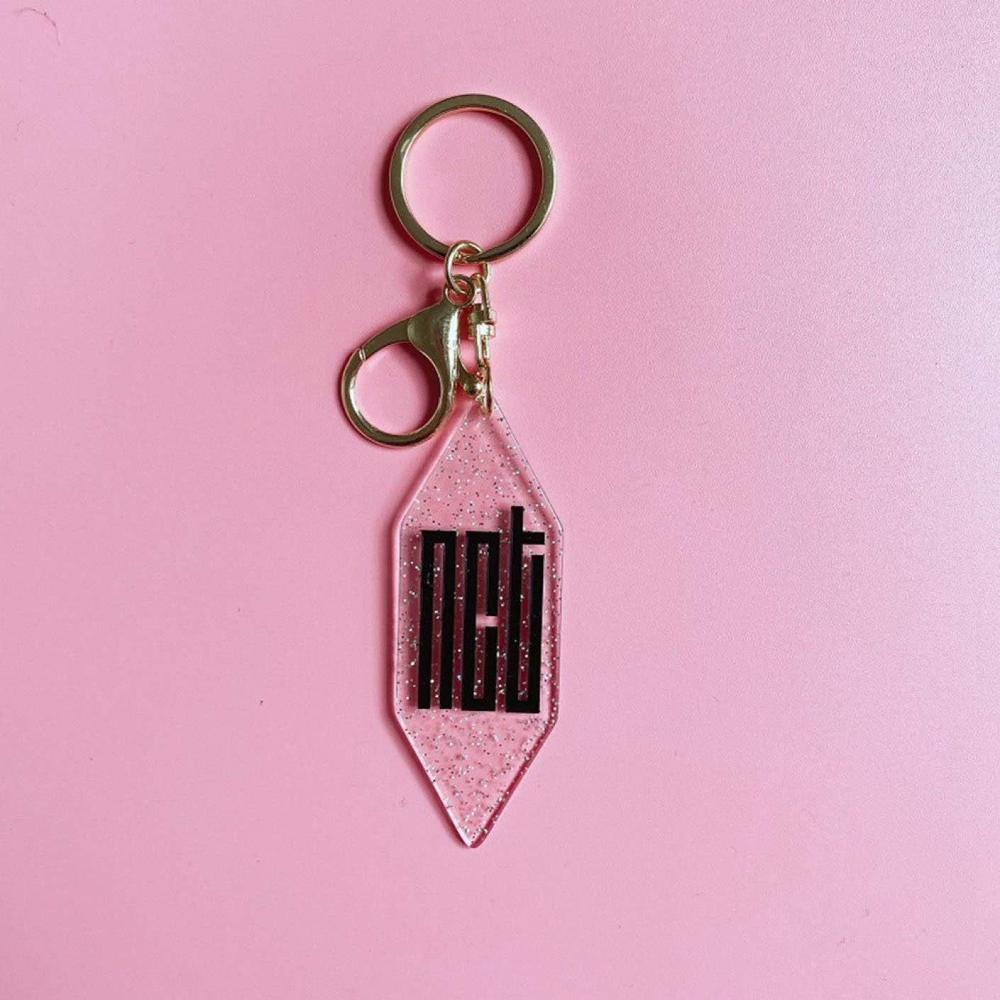 Pinenuts Blackpink EXO Got7 Transparent Star Keychain Pendant Around The Same Paragraph