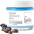 THE PHIX Caffeine Eye Cream with Hyaluronic Acid, Vitamin E, Vitamin K - Vegan (For Dark Circles Under Eyes, Face Puffiness, Facial Wrinkles, and Fine Lines)