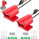2 Packs Power Wheel Adapter for Milwaukee M12 Battery Adapter 12V Power Wheel Battery Conversion Kit with Switch, Fuse & Wire Terminals, 12AWG Wire, Power Connector for DIY Rc Car Toys