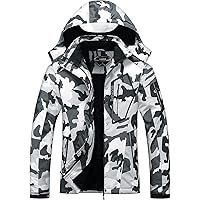 Women's Waterproof Ski Jacket Warm Winter Snow Coat Hooded Raincoat