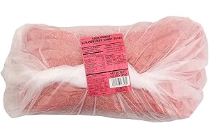 Sour Power Premium Candy Belts, Strawberry, 6.6 lb