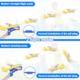 Doloowee Airplane Launcher Toy 3 Foam Planes LED Lights 2 Flight Modes Catapult view 3