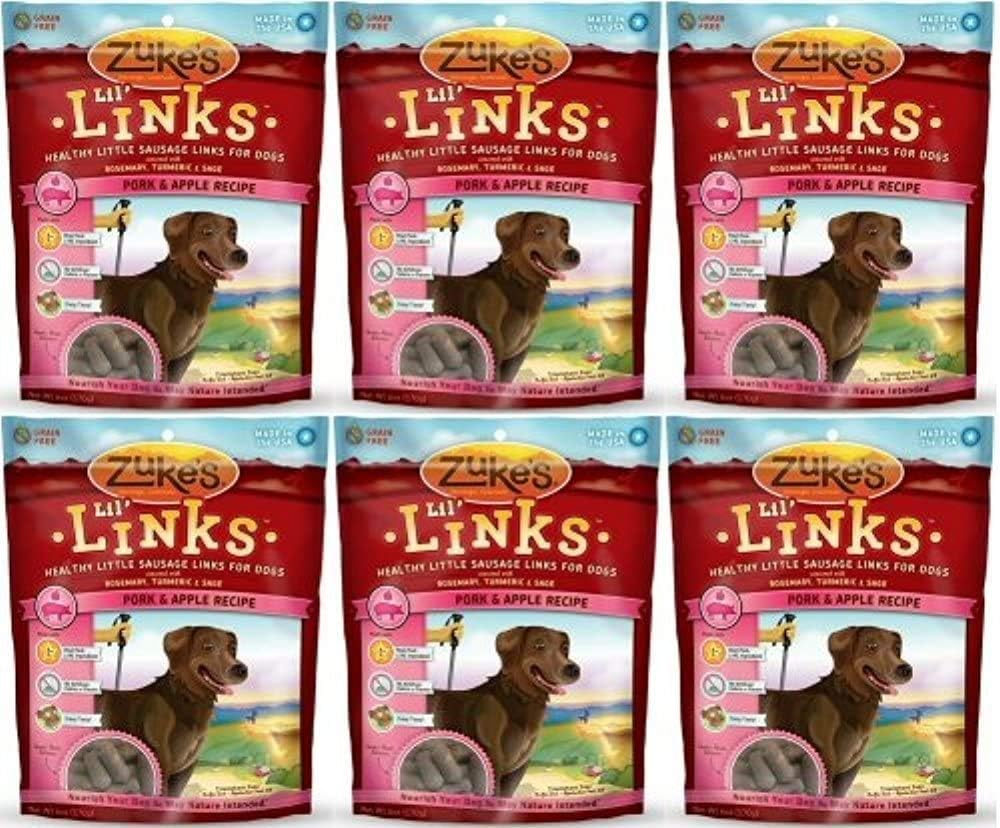 Zuke's Lil' Links Pork & Apple 2.25Lbs (6 x 6oz)
