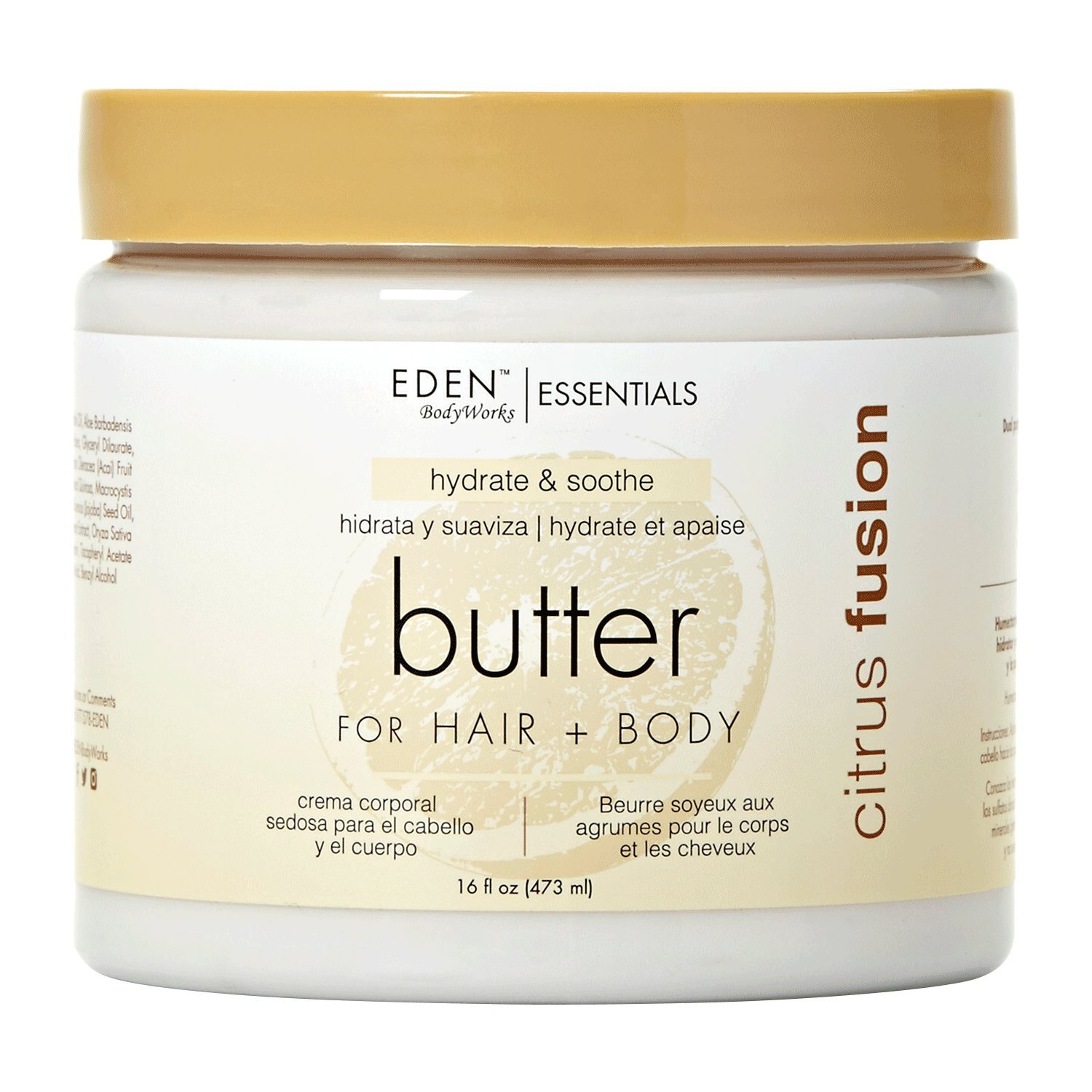 EDEN BodyWorks Citrus Fusion Hair + Body Butter, 16oz
