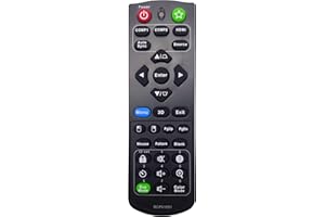 INTECHING A-00009741 Projector Remote Control for ViewSonic PJD6352, PJD6550W, PJD6551W, PJD6552W, PJD7325, PJD7326, PJD7525W, PJD7526W, PJD7830HDL, PJD7835HD, PS700X, PS750HD, PS750X, PX800HD