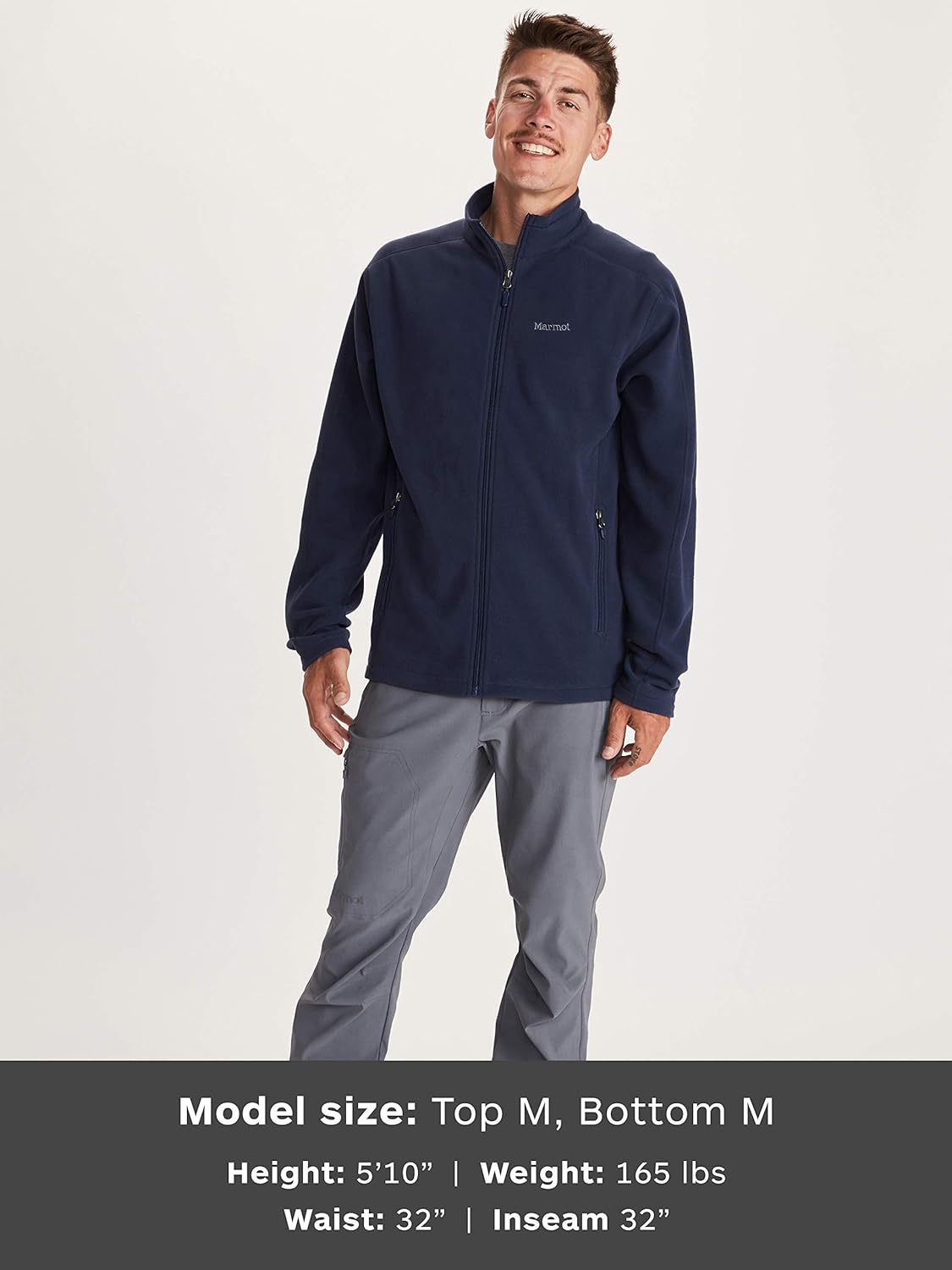 Marmot Men's Rocklin Full Zip Jacket: Clothing