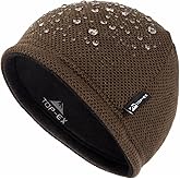 TOP-EX DryKnit™ Waterproof Wool Beanie Hat for Men Fleece Lined Skull Cap Winter Knit Hat Watch Caps Reversible & Windproof