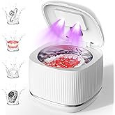 2025 upgraded 3-in-1 version Ultrasonic Retainer Cleaner Machine, degassing technology+ultrasonic+UV, with a 5-fold increase in cleaning efficiency for Dentures, Mouth Guards, Braces, Jewelry