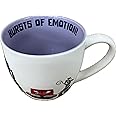 Zrike Brands Inside Out Coffee Mug, Bursts of Emotion! with Purple Interior