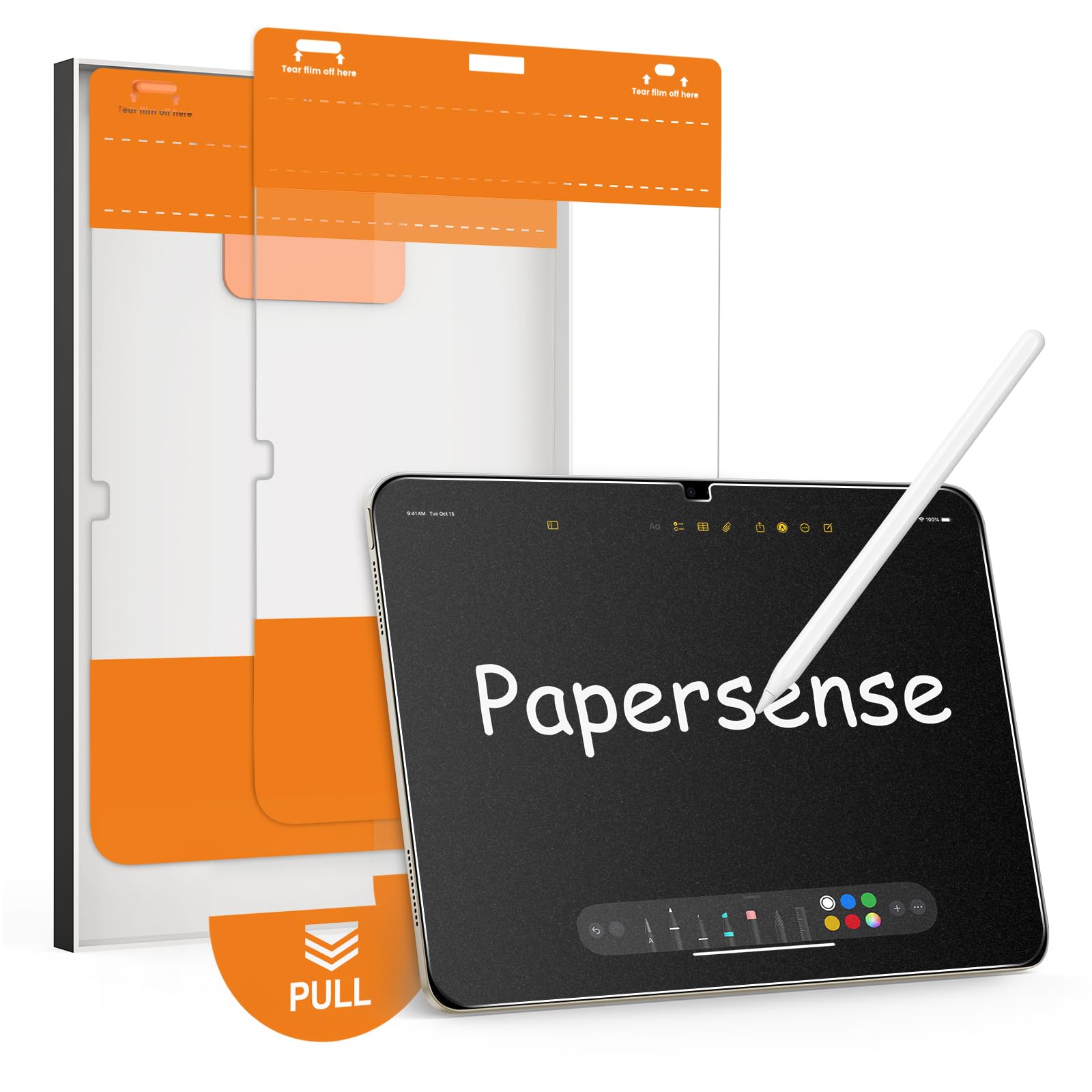 Photo 1 of PAPERSENSE Matte Screen Protector for iPad A16 11th 11 Inch 2025/10th Gen 10.9 Inch 2022, Matte Layer Tempered Glass with Easy Dust-free Installation Tray, Apple Pencil Support, Anti-glare, 2 Pack