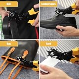 Diyife Belt Hole Puncher Full Set Leather Punch Plier 6 Hole Sizes with Ruler view 7