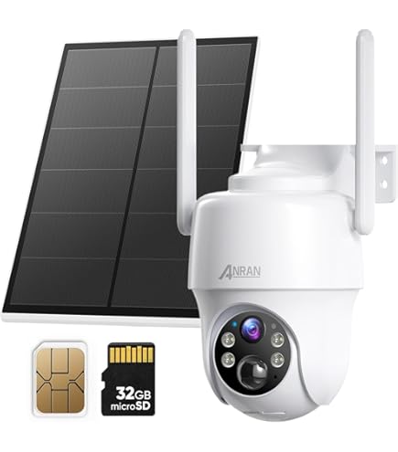 Amazon.com : ANRAN 4G LTE Cellular Solar Security Camera Wireless