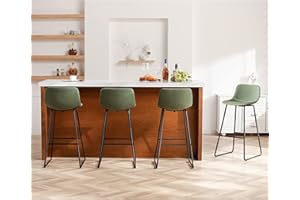 HeuGah Bar Height Bar Stools Set of 4, Barstools with Backs, Modern Bar Stools for Kitchen Island, Bar Stools 30 Inch Seat Height