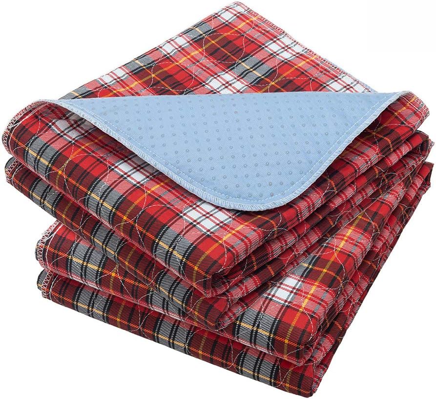 HOMIMP 2Pack Bed Pads for Incontinence Mattress Protector Anti-Slip Pads (54" x 34") for Toddlers Kids Pets Pee Pads and Machine Washable Absorbency and Leak Proof Edge: Health & Personal Care