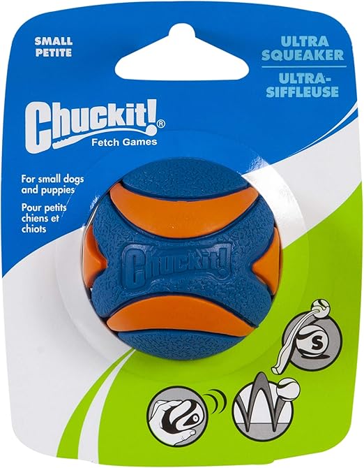 chuckit ultra squeaker ball small