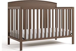 Graco Benton 5-in-1 Convertible Crib (Hazelnut) – GREENGUARD Gold Certified, Converts from Baby Crib to Toddler Bed, Daybed and Full-Size Bed, Fits Standard Full-Size Mattress