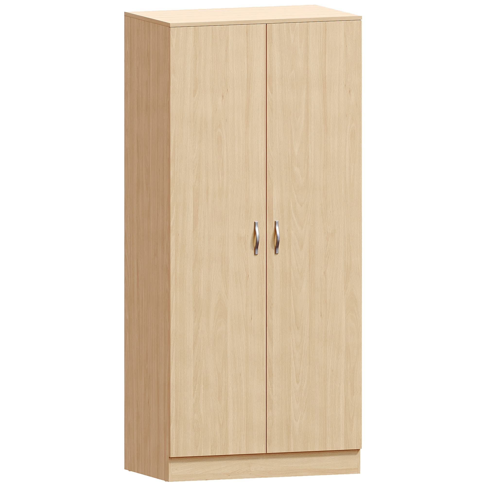 Vida Designs Riano Wardrobe, With Shelf & Hanging Rail Bedroom Storage Furniture (Pine, 2 Door)