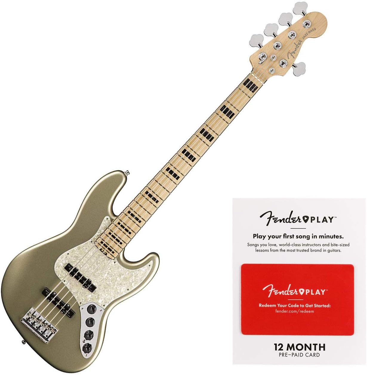 Fender American Elite Jazz Bass V Single Champagne Amazon Ca Musical Instruments Stage Studio Fender American Elite Jazz Bass V Single Champagne Amazon Ca Musical Instruments Stage Studio