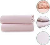 Clair de Lune 2 Pack Fitted Jersey Cot Sheets 60 x 120 Pink view 5