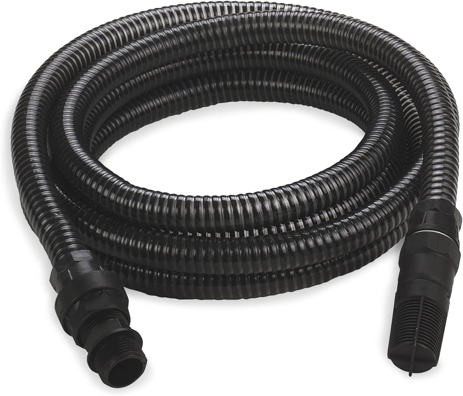 Einhell 4M Suction Hose Suitable for Einhell Water Pumps, 25mm (1 Inch) Diameter Plastic Tube with Male and Female Adaptors